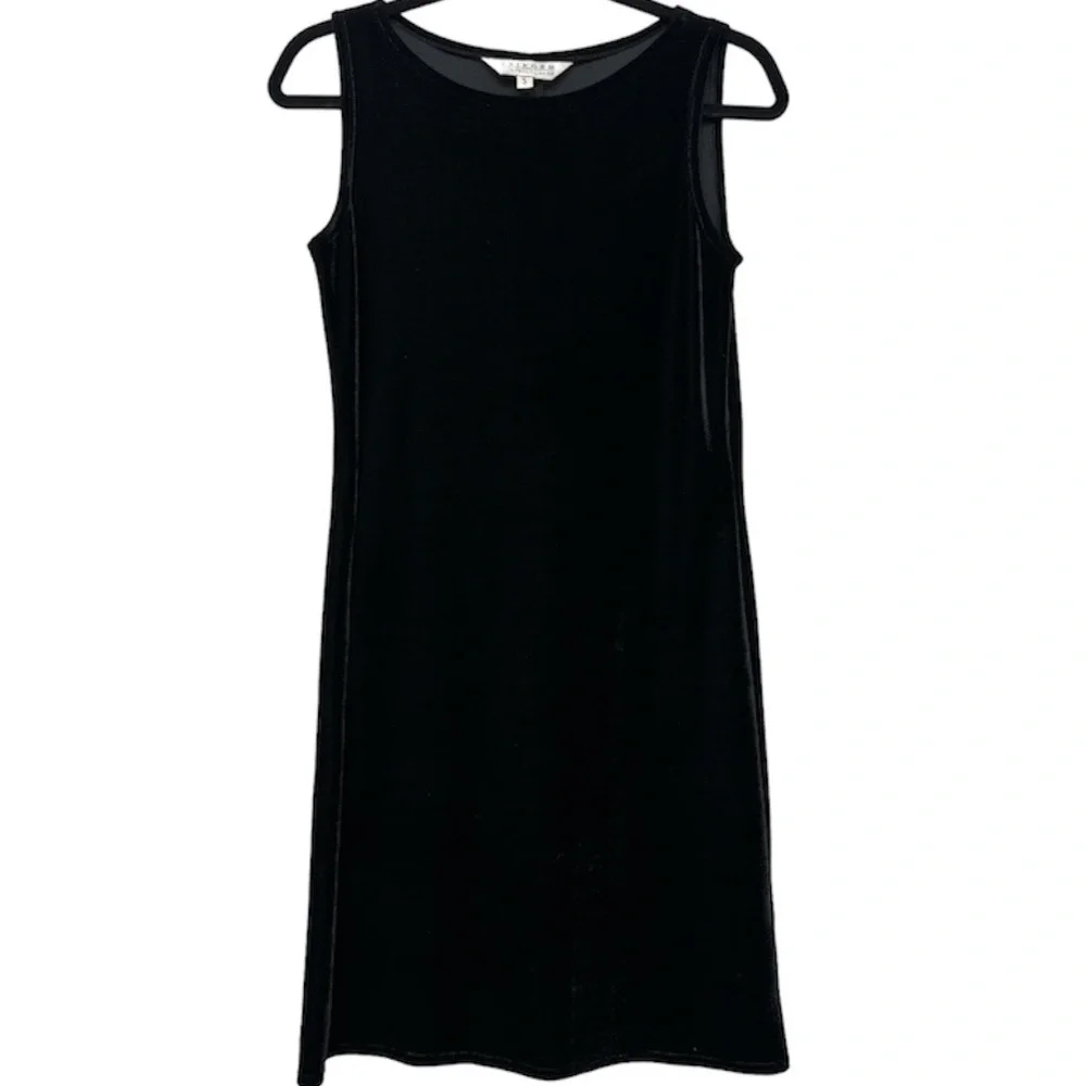 John Paul Richard Black Velvet Cocktail Dress Size Women’s Small - Picture 2 of 2